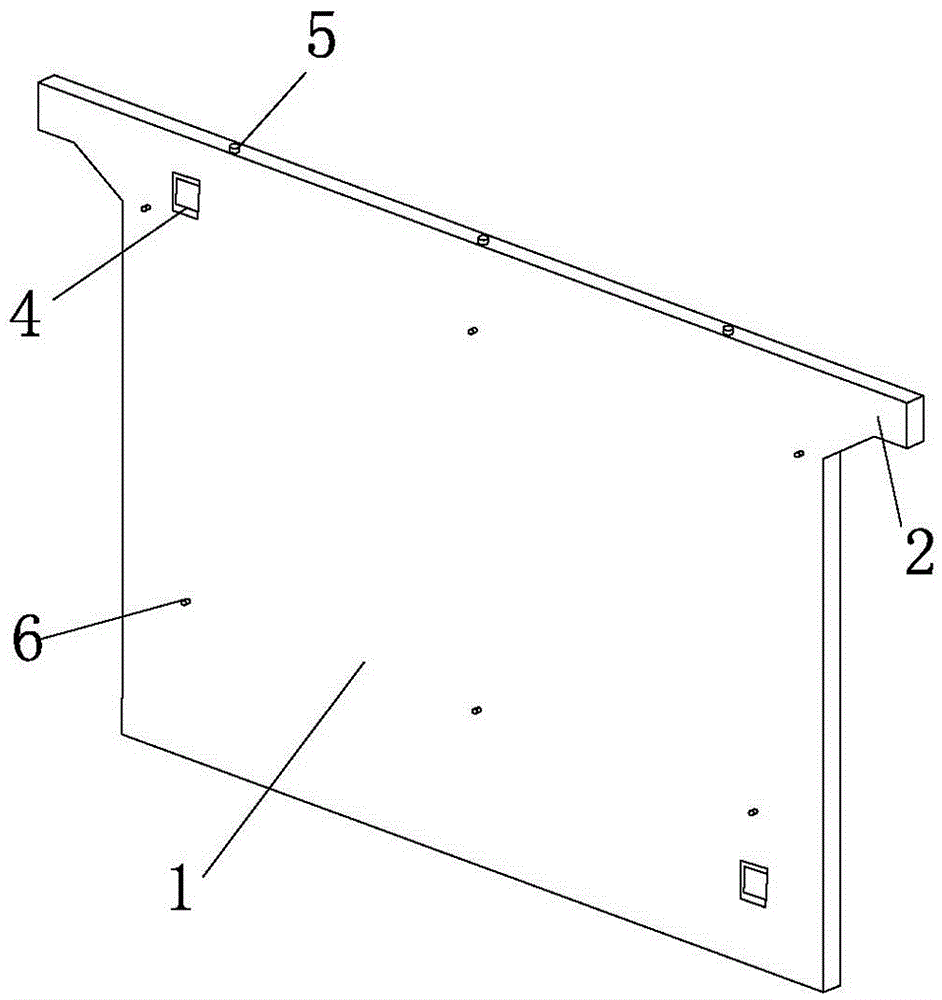 A prefabricated reinforced concrete fire partition structure and its construction method in stairwell