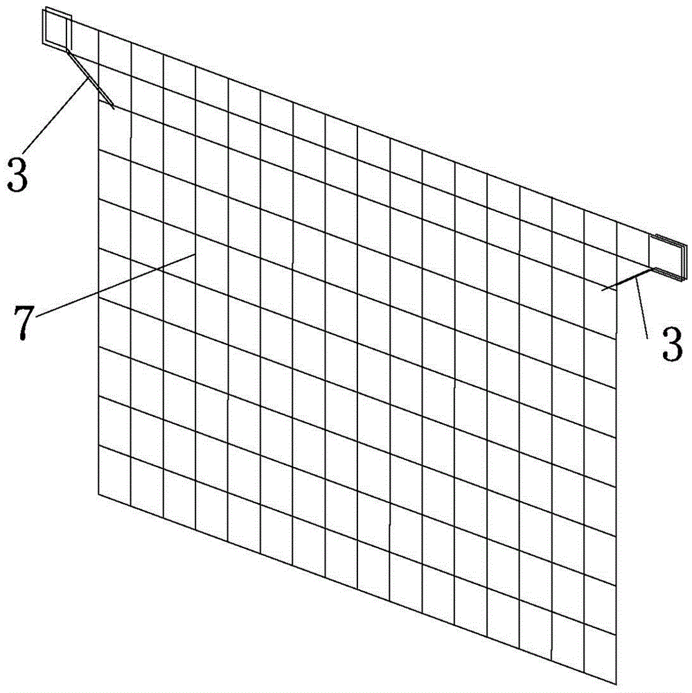 A prefabricated reinforced concrete fire partition structure and its construction method in stairwell