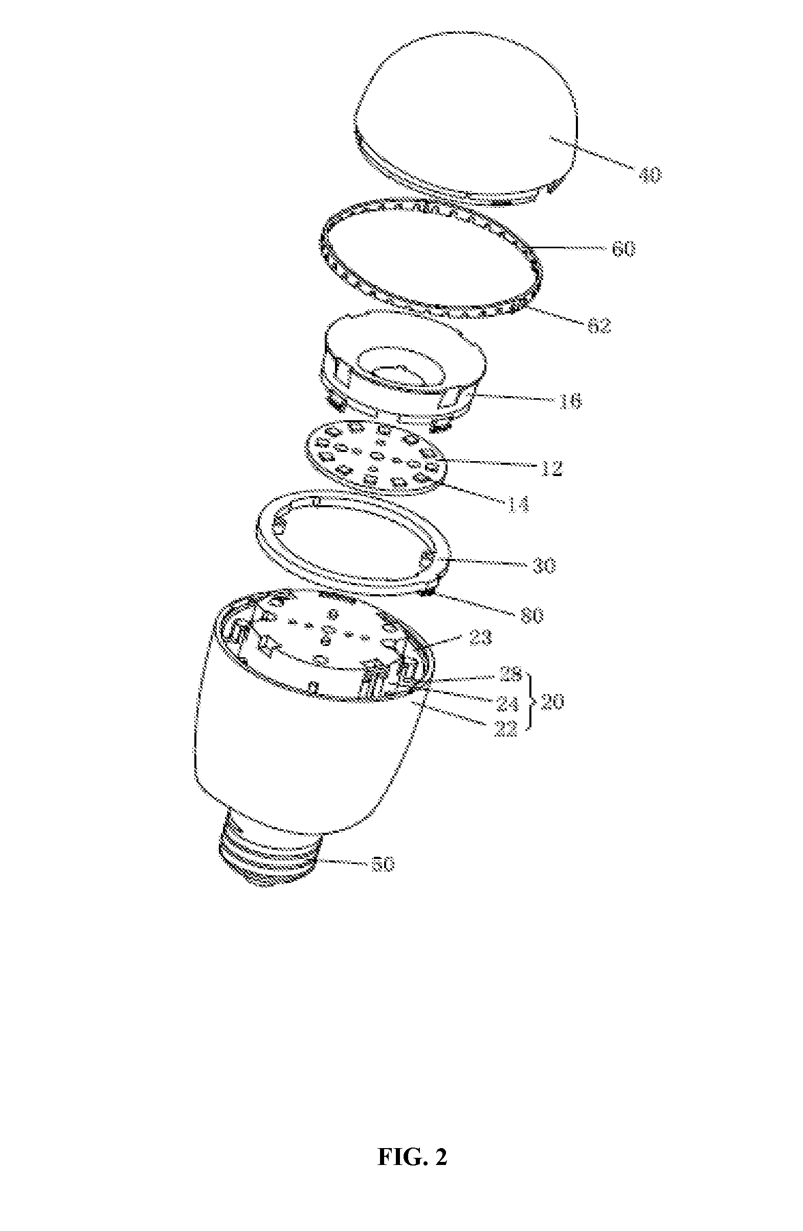 LED lighting device and system, and reset button arrangement method