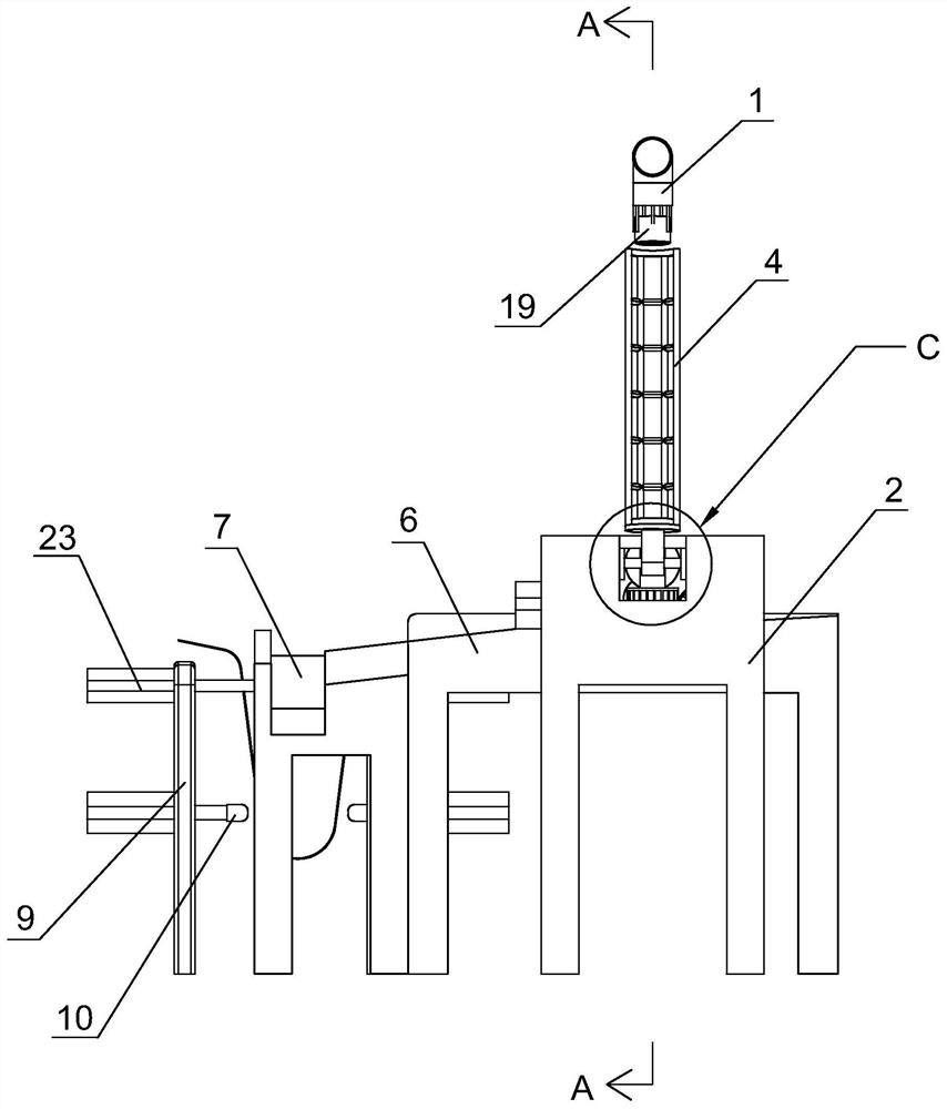 A paper cup online collection and automatic packaging device