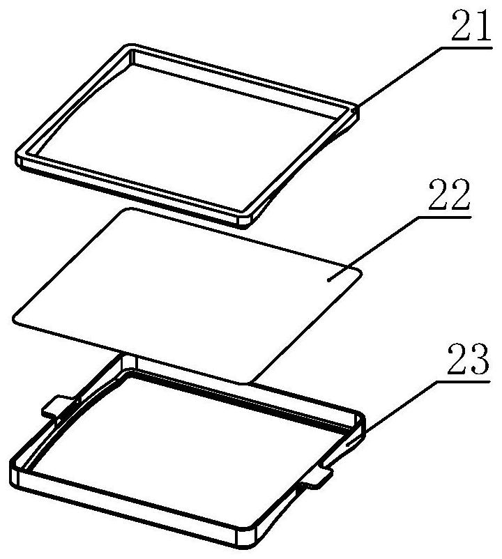 Scanner omentum assembly for total mammary gland ultrasound system