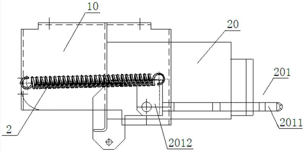 Secondary interlocking bracket for electric control cabinets and aviation plug matched with same