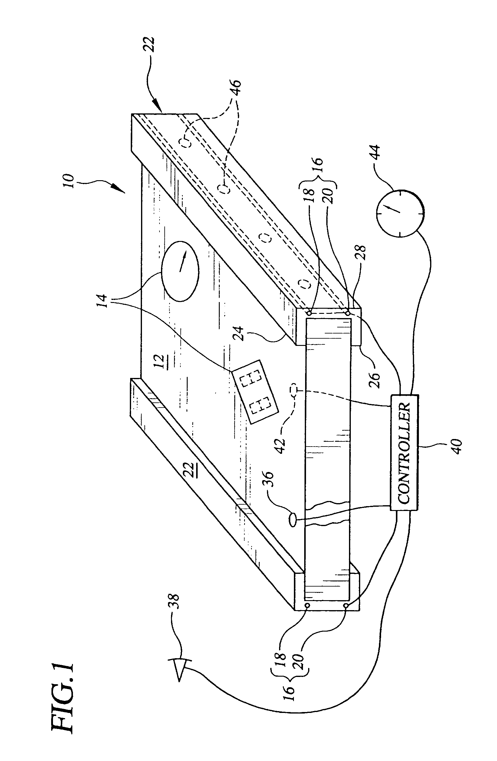 Method and apparatus for illuminating a flat panel display with a variably-adjustable backlight