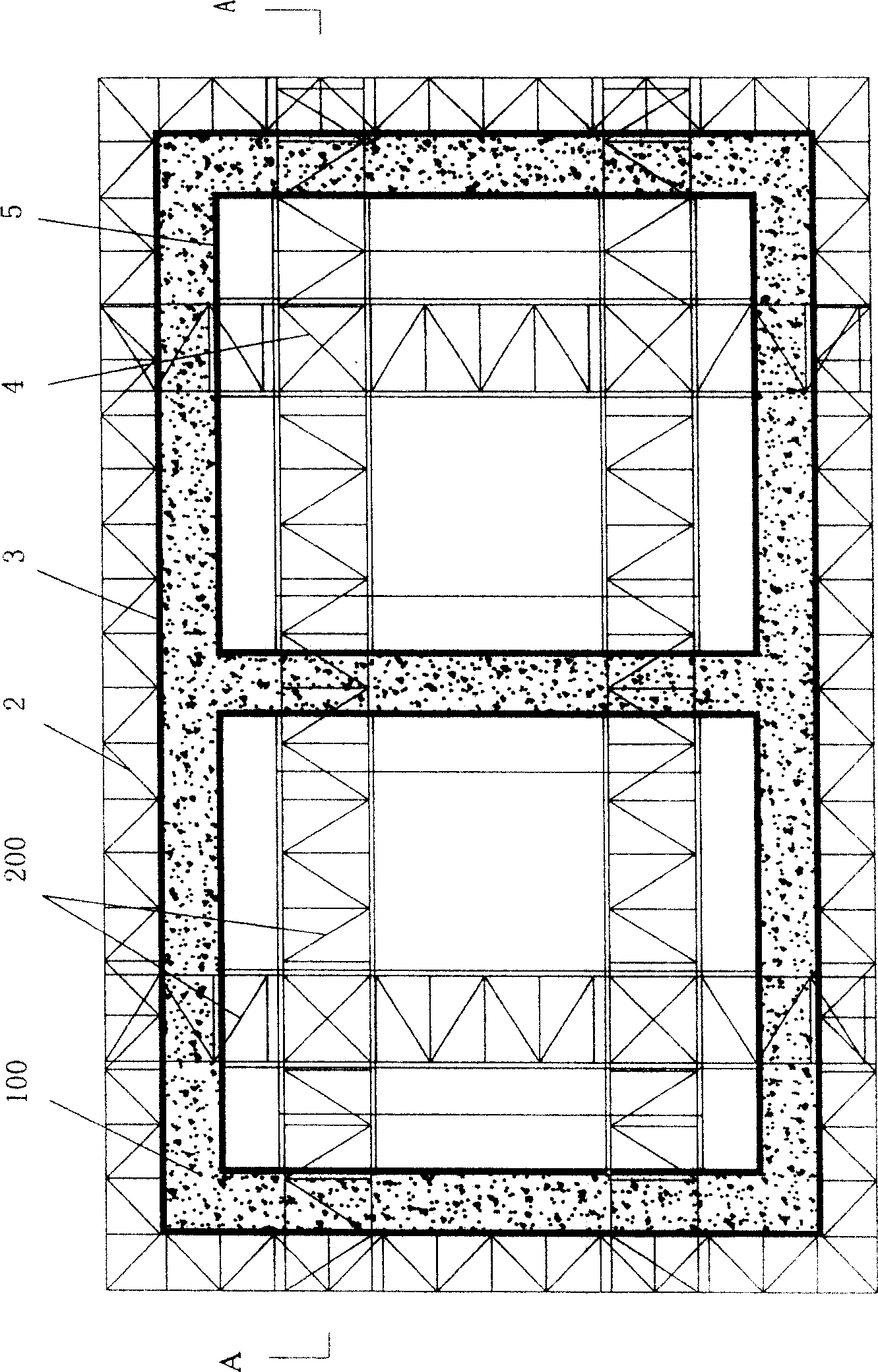 Reciprocating self-climbing type climbing form system and its climbing form method