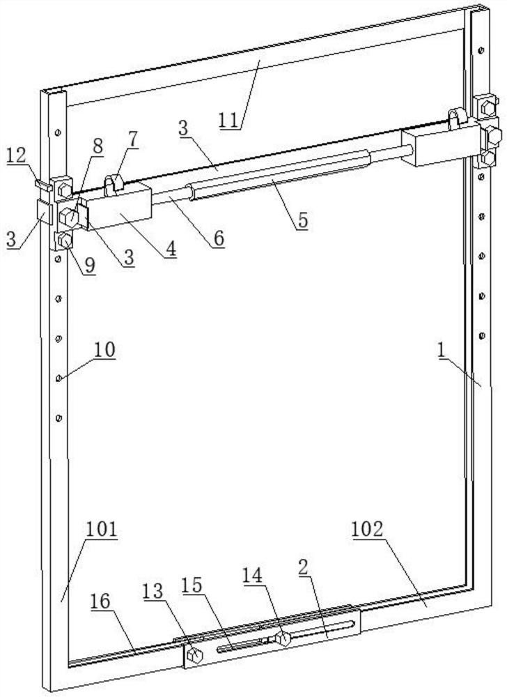 Warning board fixing support