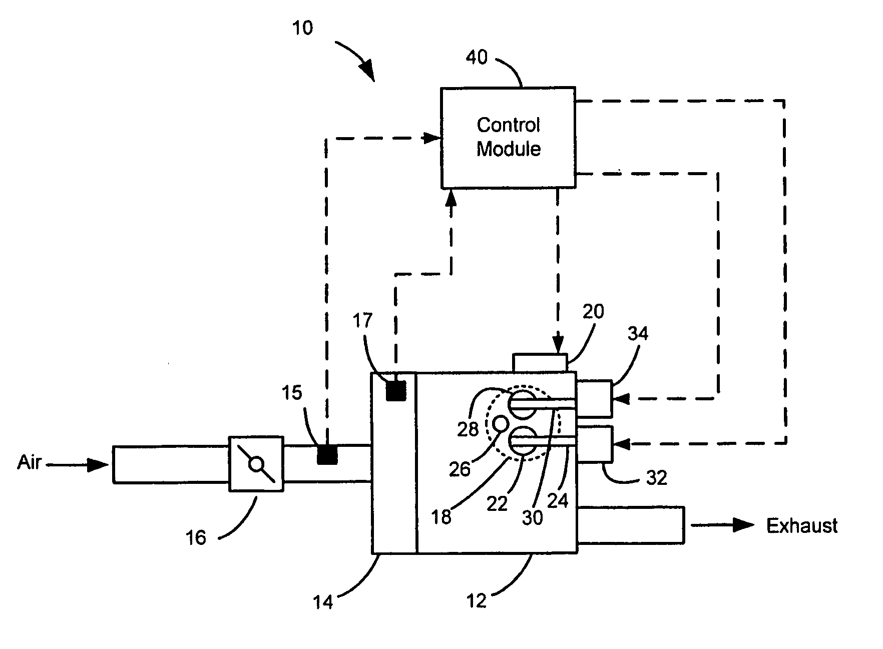 Air dynamic steady state and transient detection method for cam phaser movement