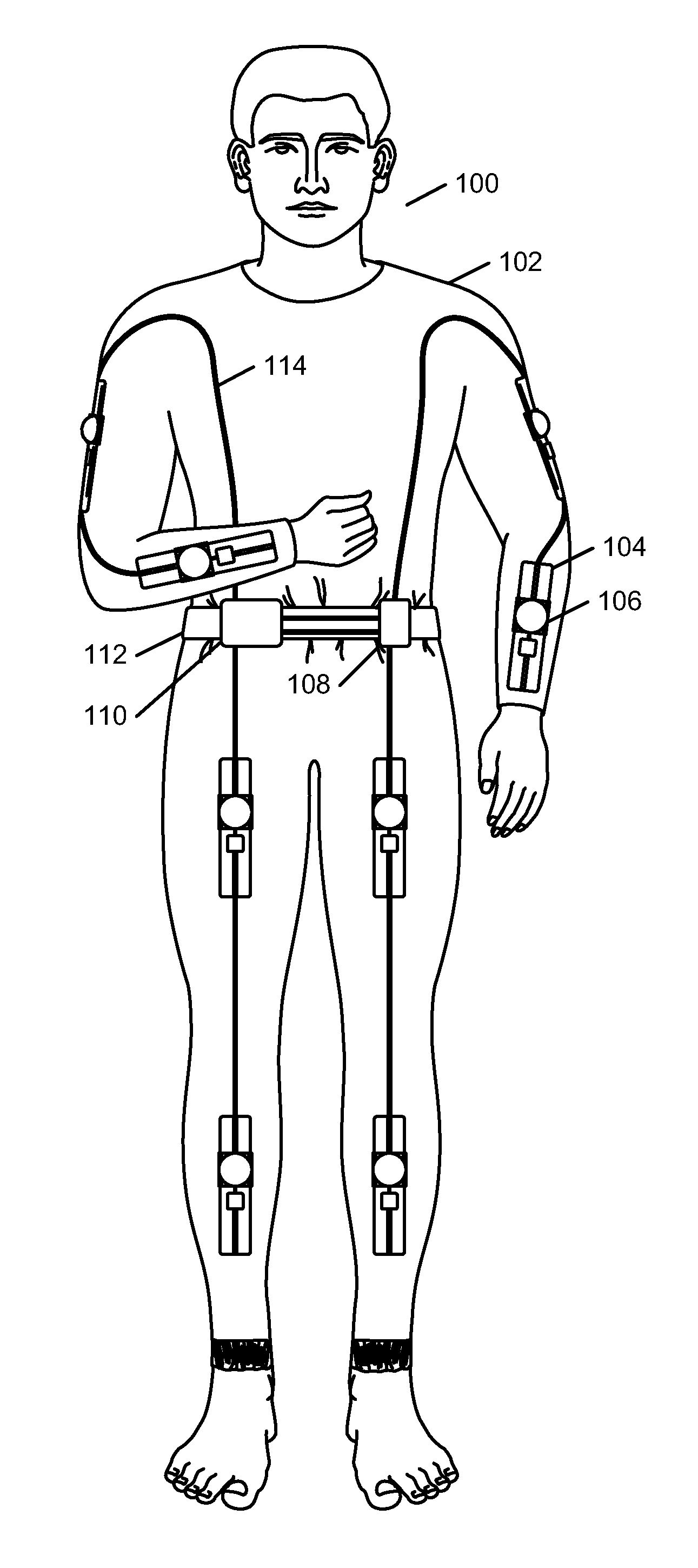 Exoskeleton suit for adaptive resistance to movement