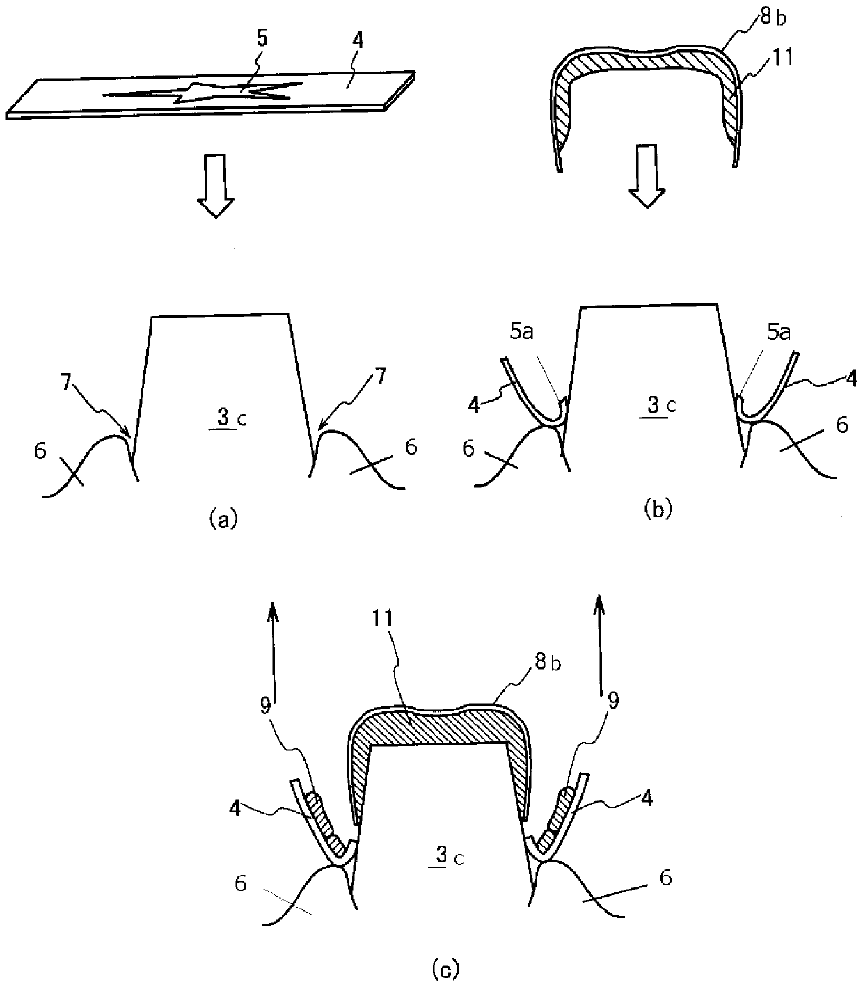 Method for using sheet to prevent inflammation caused by excess dental cement and Anti-inflammatory sheet