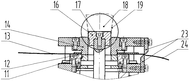 Cup bottom paper cutting and delivering mechanism of high-speed paper cup machine