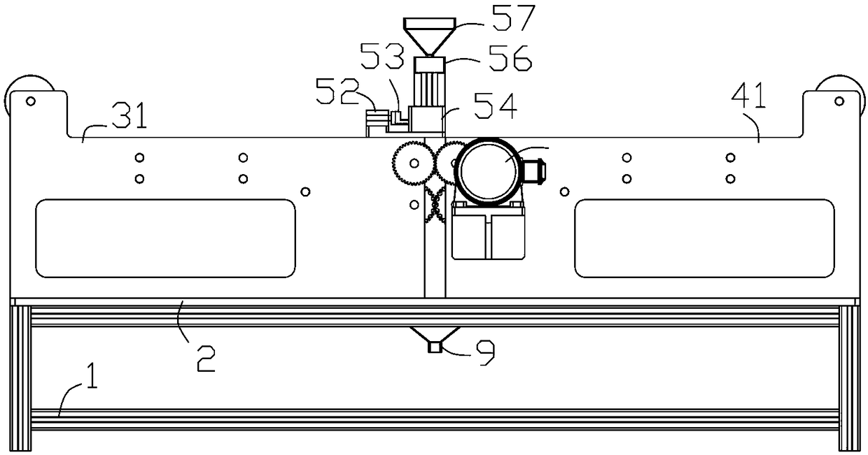 Symmetrical type chalk automatic film-coating equipment