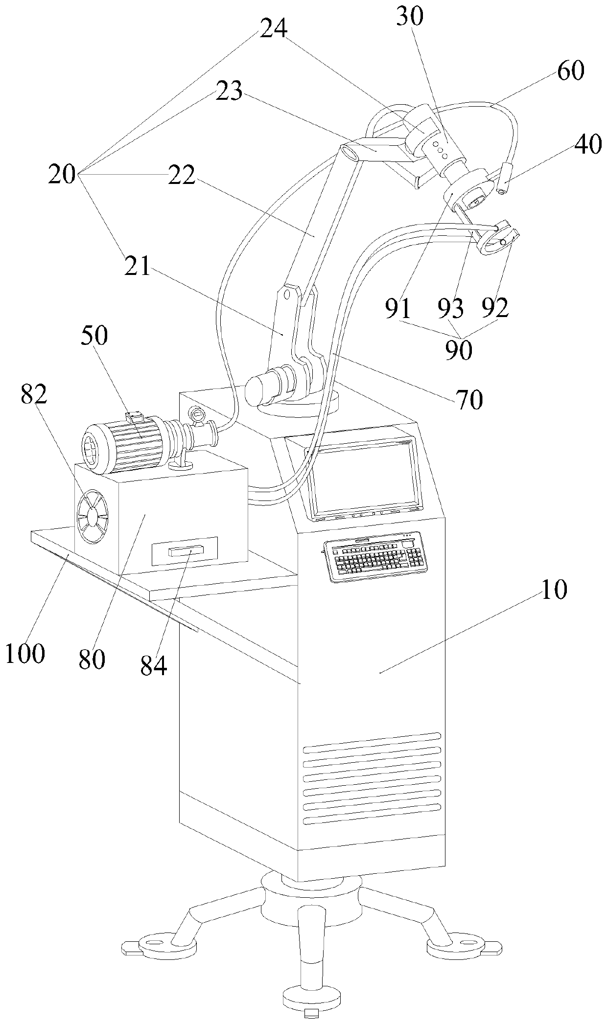 Fractional laser fog-absorption purification system device