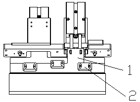 Novel position adjusting structure material stopping block