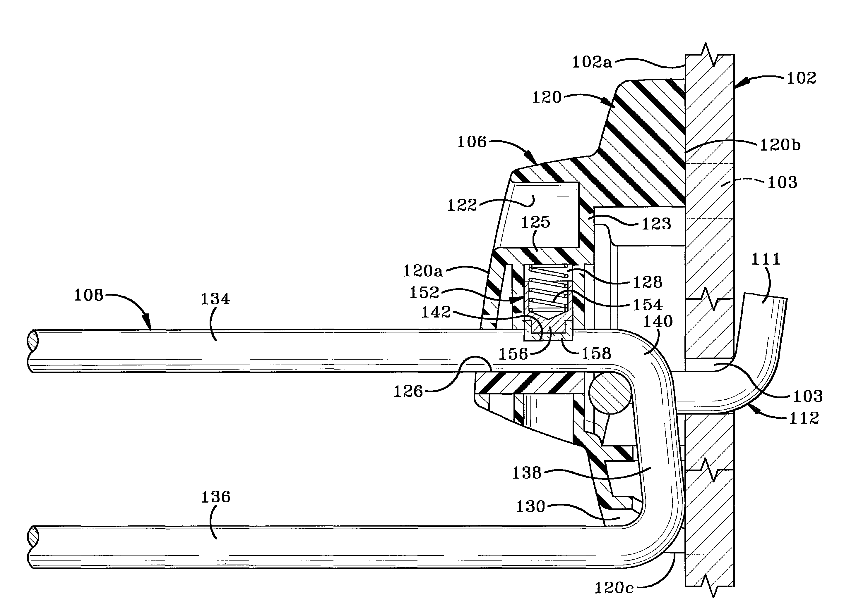 Security device for attaching a peg hook to a peg support