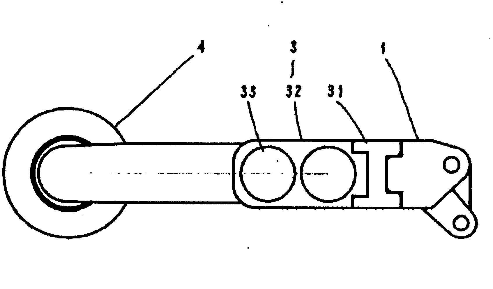 Deflectable cutting device of coal mining machine