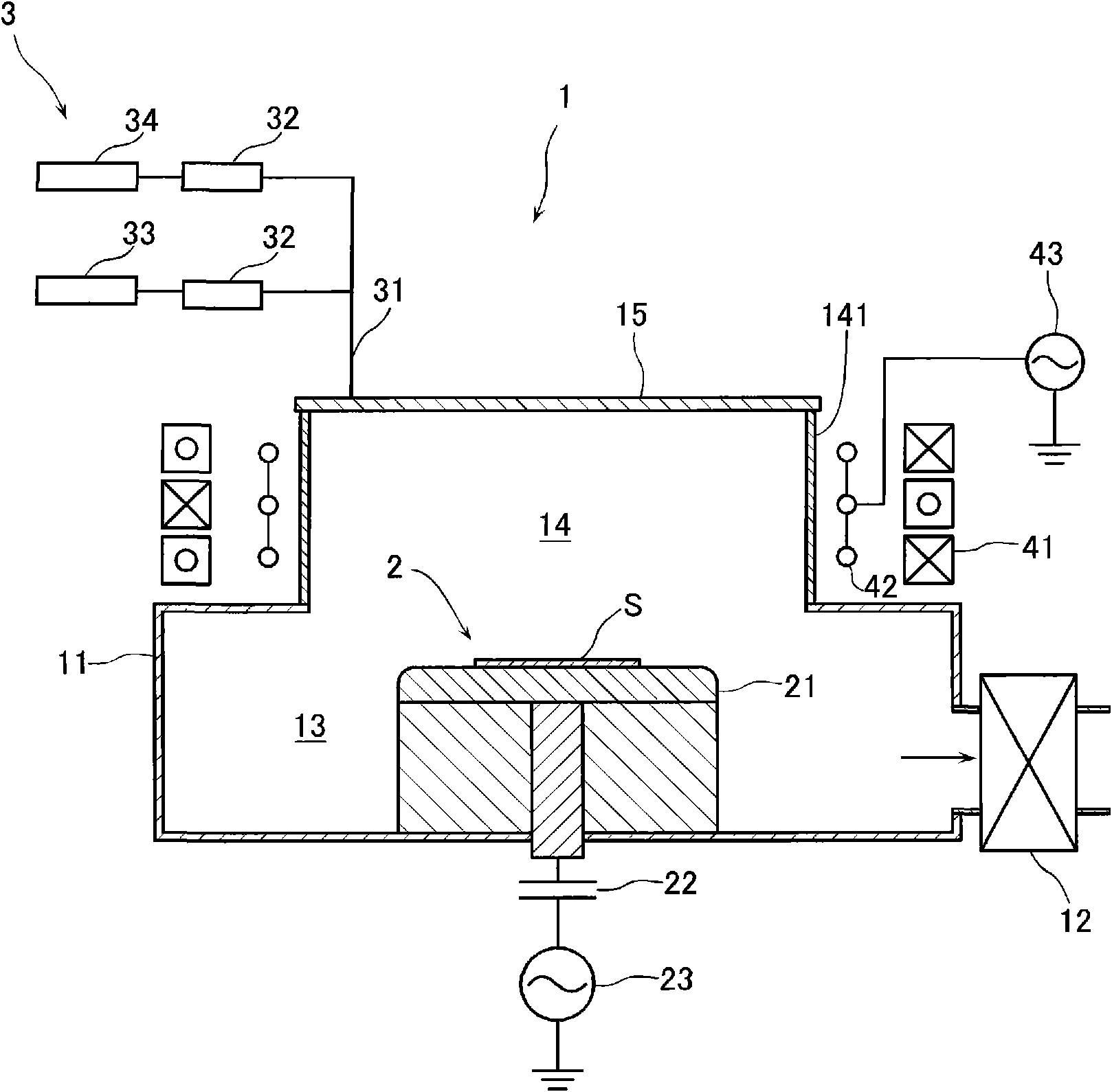 Dry etching apparatus and dry etching method