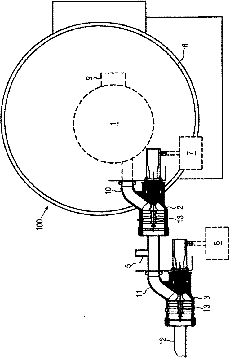 Device and method for producing and filling fine sausage meat, in particular an emulsion
