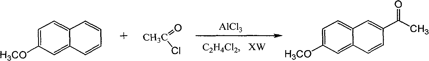 Method for preparing 6-methoxy-2-acetonaphthalene