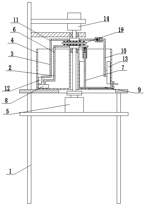 Special forced stirrer for normal-temperature asphalt mixture