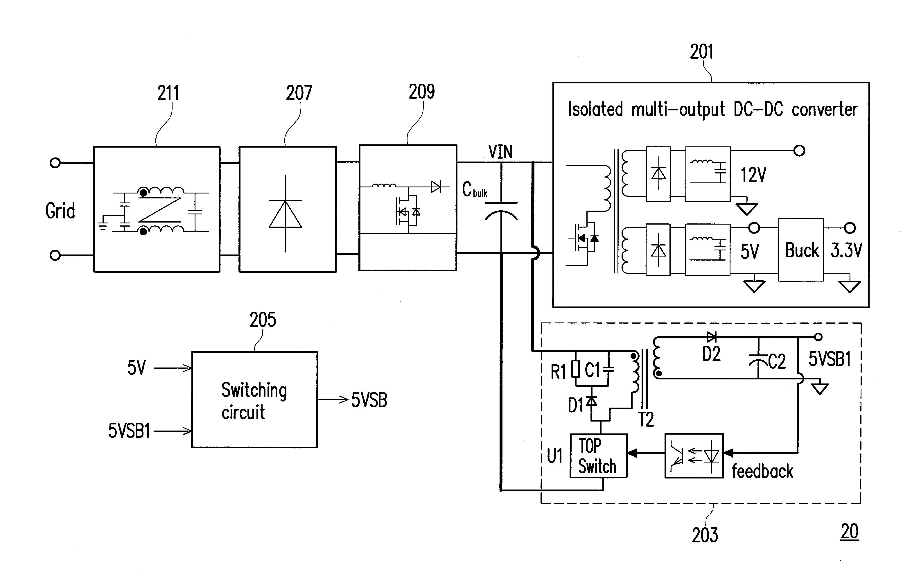 Power supply apparatus suitable for computer