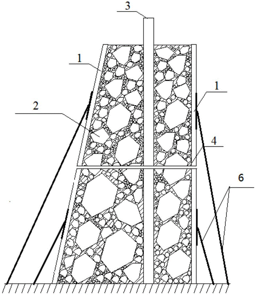 Retaining wall construction device