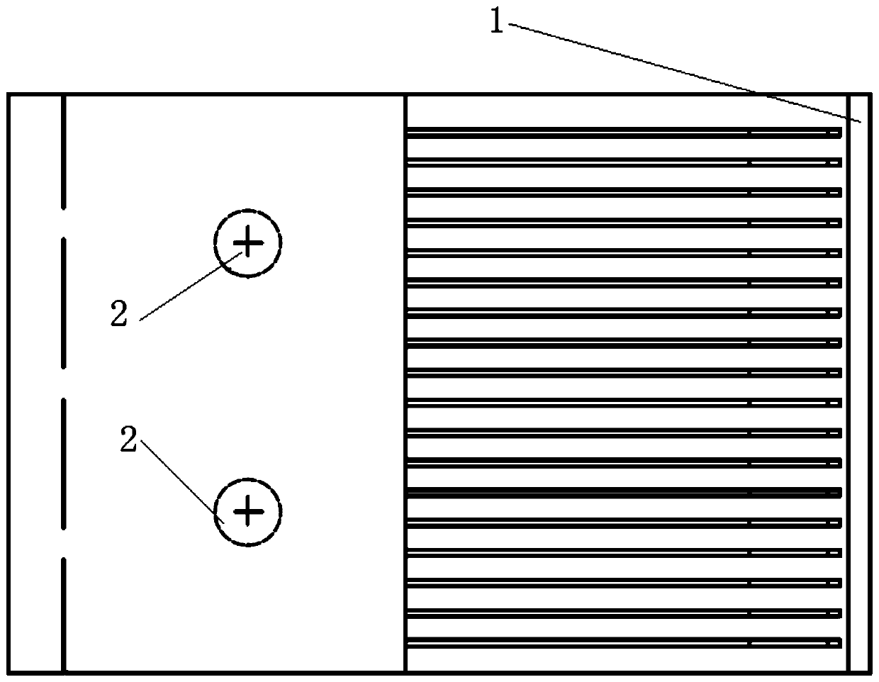 Optimization device for expanding automatic screening and testing contact surface of chip