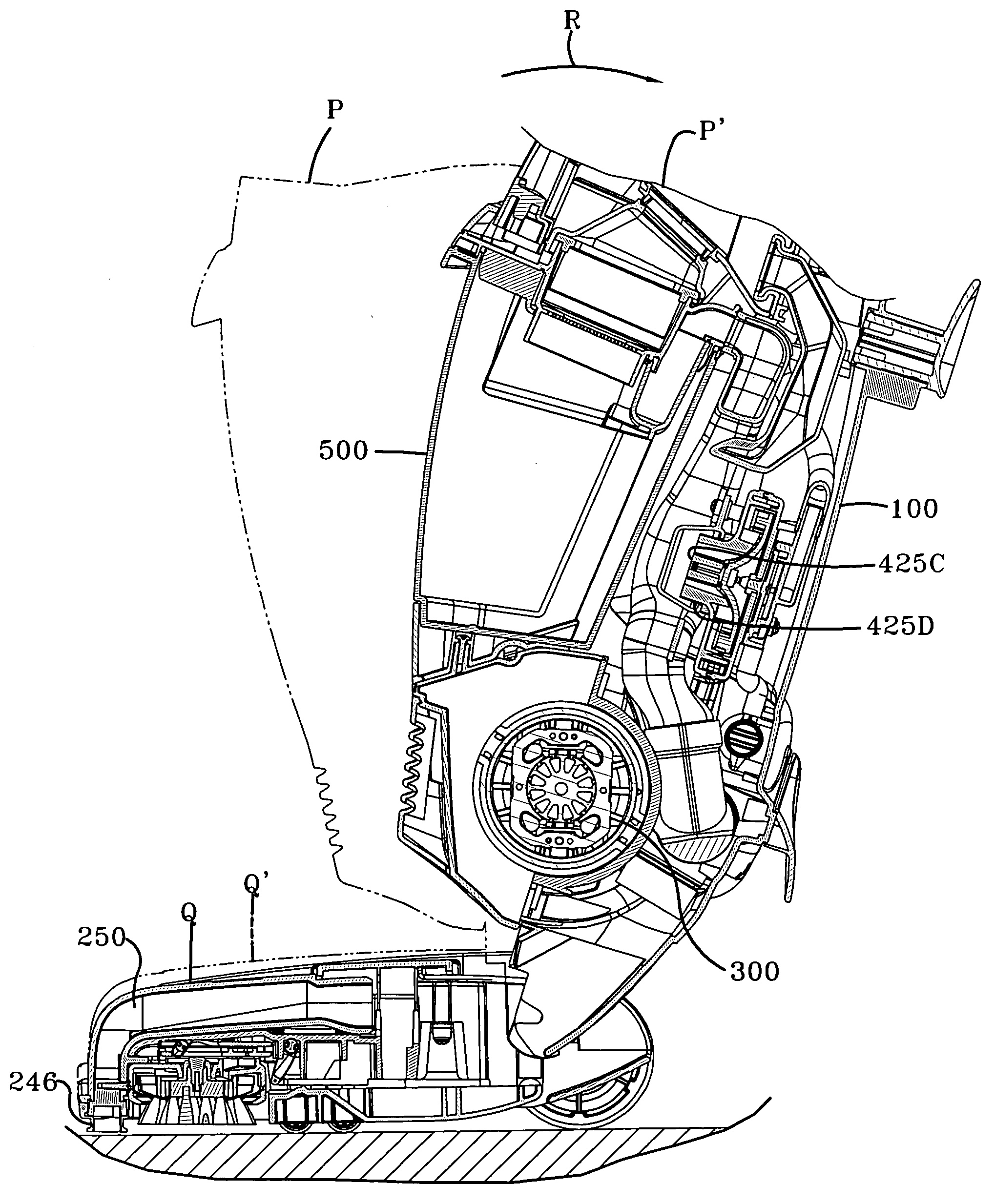 Floor care appliance with a plurali