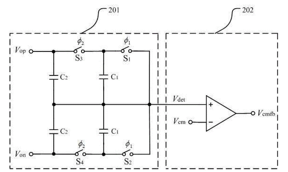 Switched capacitor common-mode feedback structure