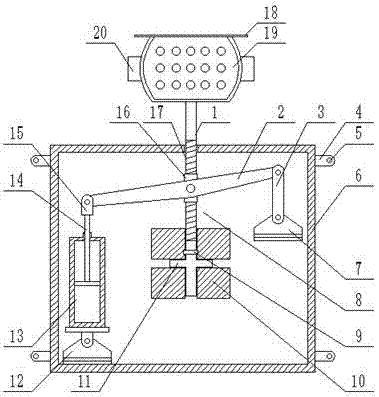 Intelligent anti-static security prevention monitoring device based on computer