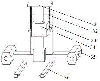 Ultrasonic phased array pipeline ring weld detection mechanism capable of moving stably