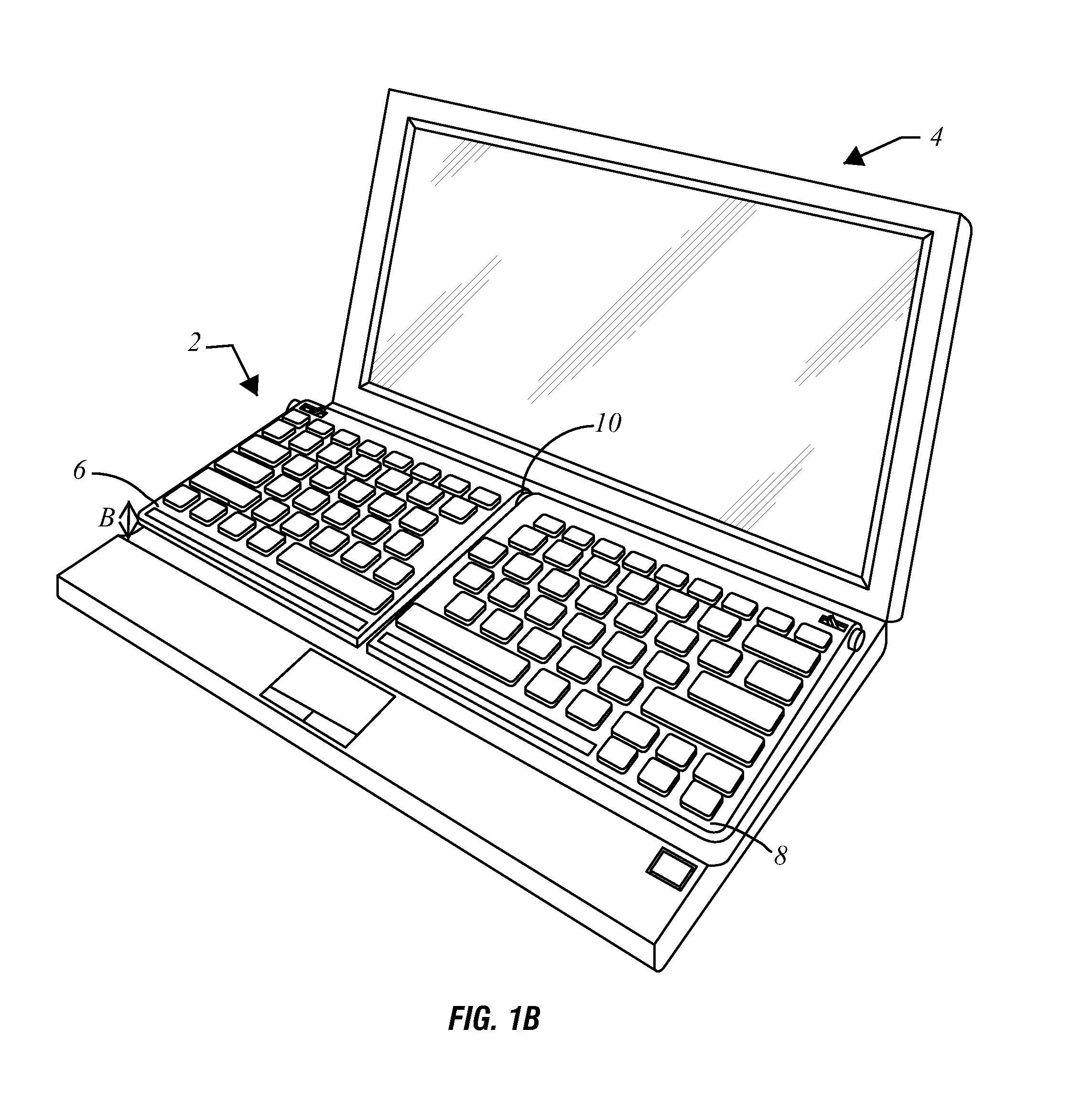 Adjustable ergonomic keyboard