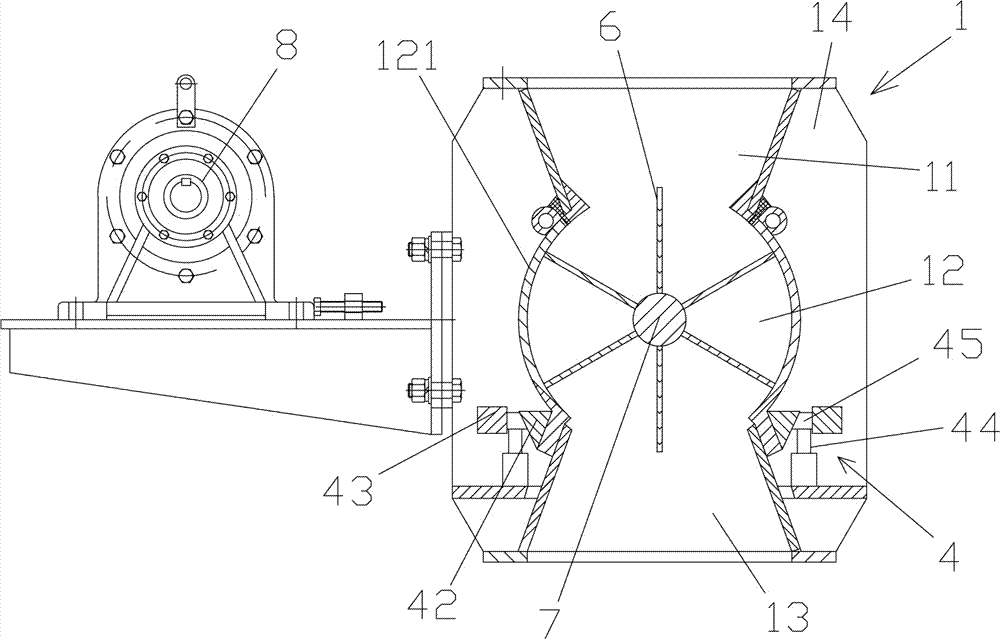 Automatic impurity-discharging and feeding machine