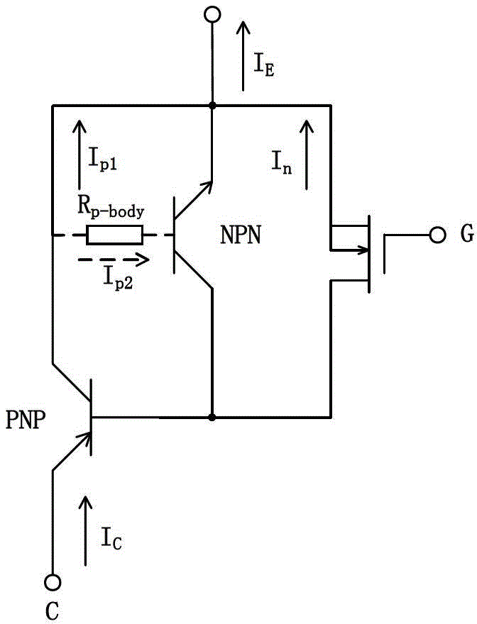 Latch-up resistant igbt with variable composition mixed crystal emitter