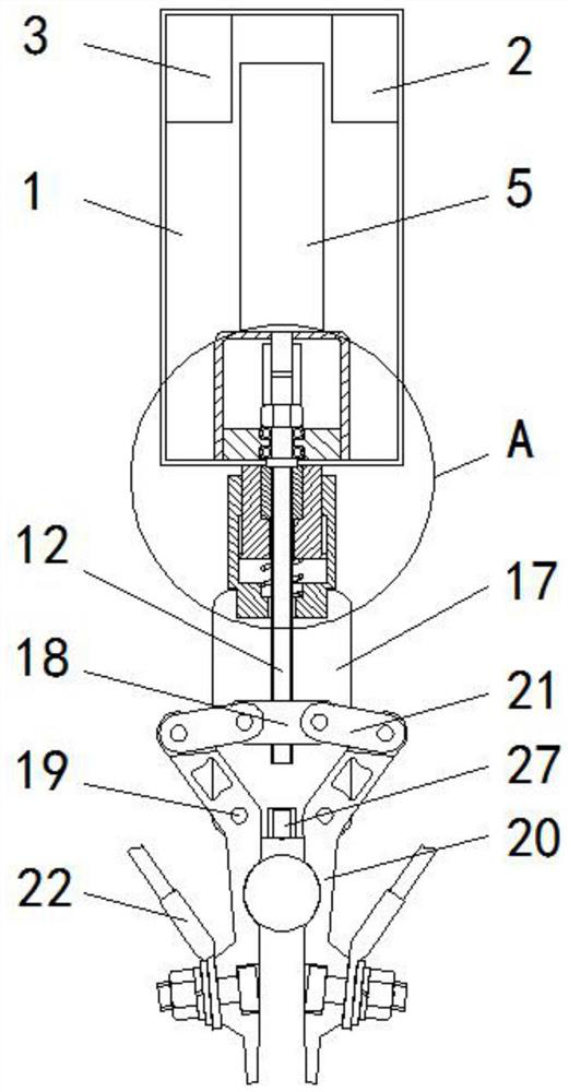 Electric grounding chuck device
