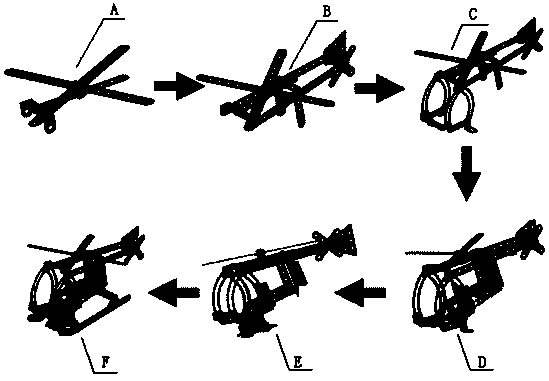 Airplane model assembling method for lean production