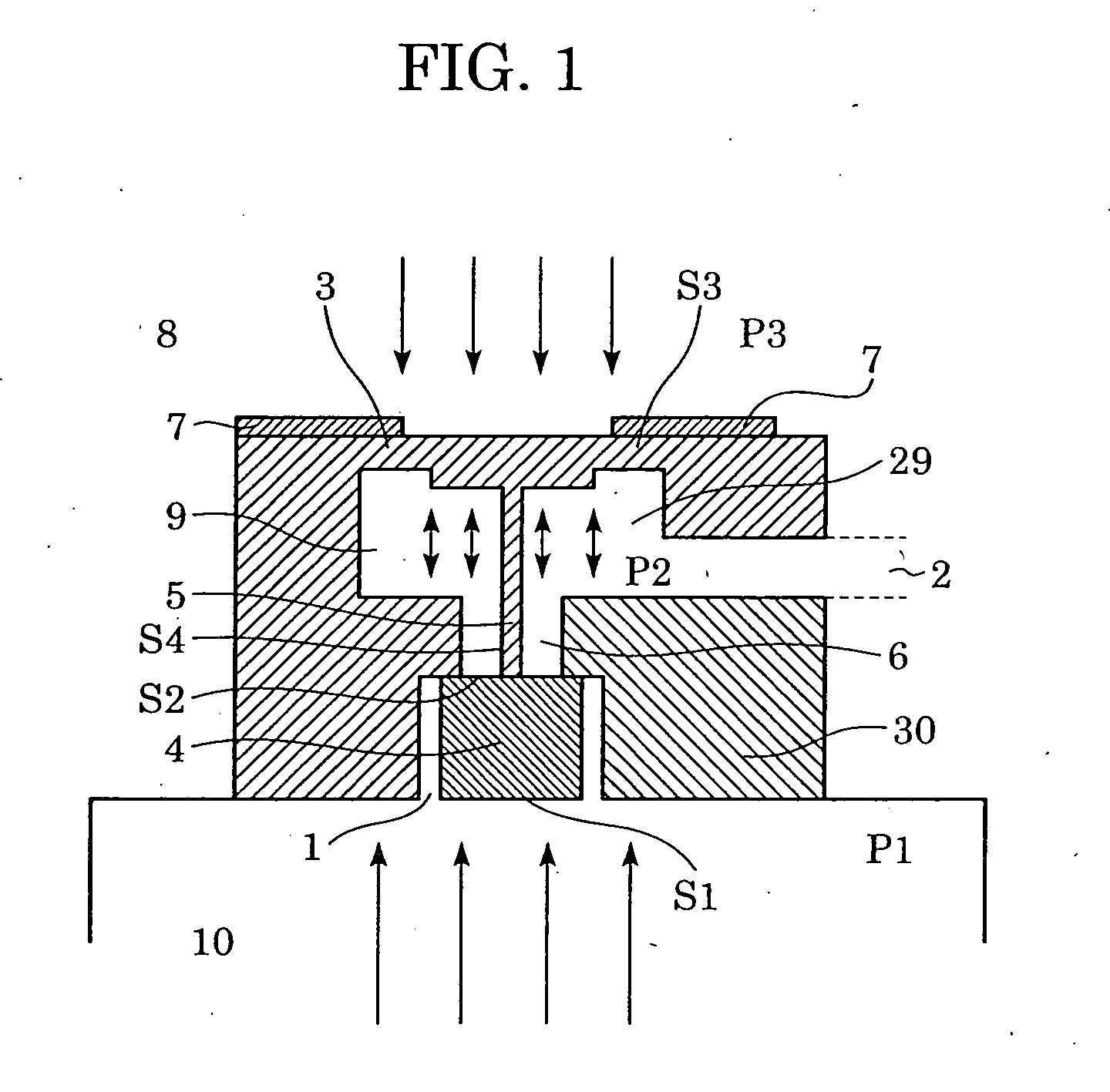 Valve having valve element displaced by at least one of a movement of a diaphragm and a movement of an actuator, and fuel cell using the valve