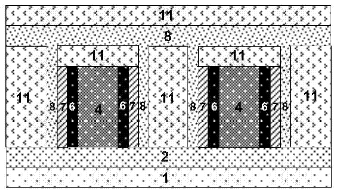 Soi substrate bidirectional breakdown protection double gate insulation tunneling enhanced transistor and manufacturing method