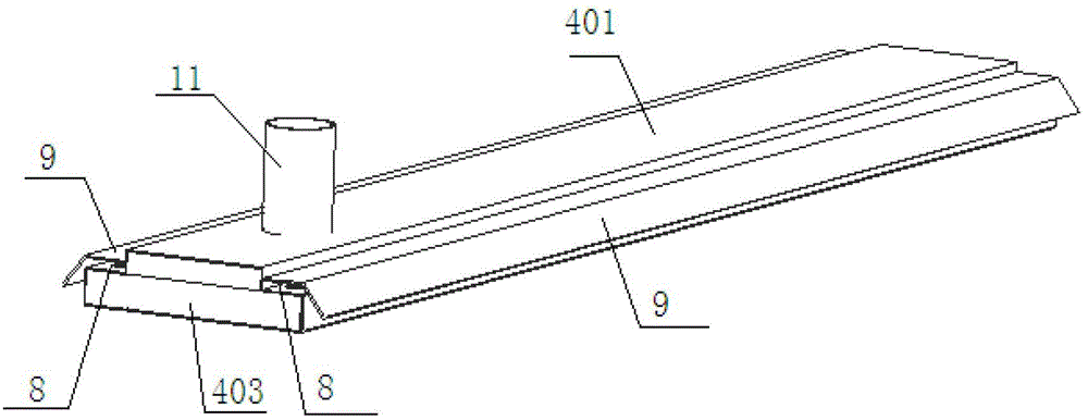 Gas-liquid separative falling film type evaporator