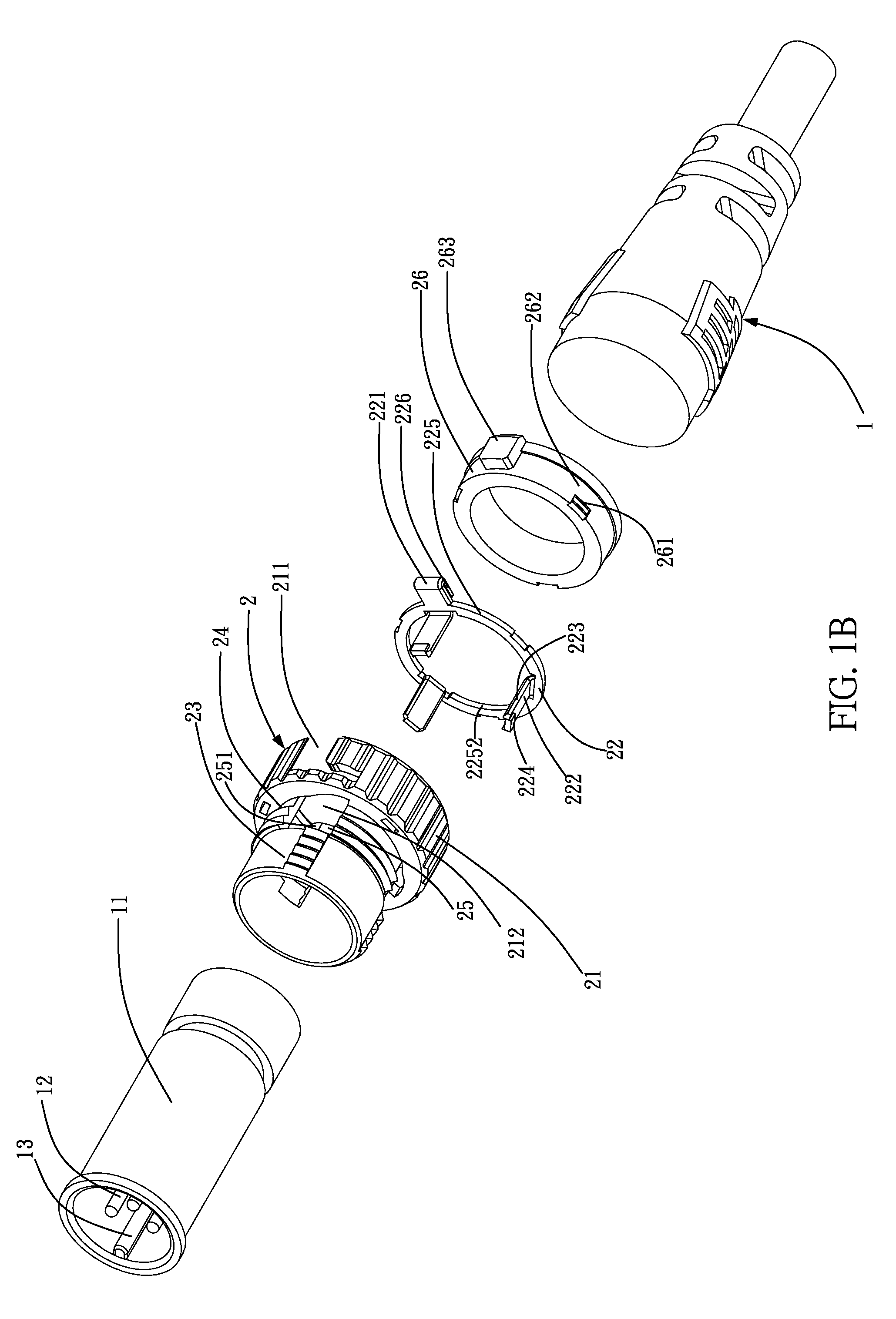 Cable connector with switching structure