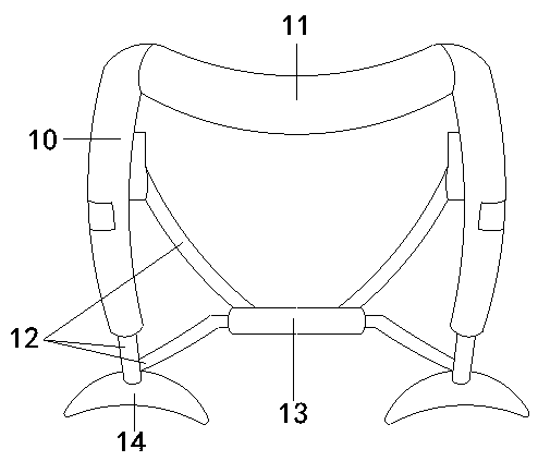 Safe walking aid device for cardiothoracic surgery patient postoperative activities