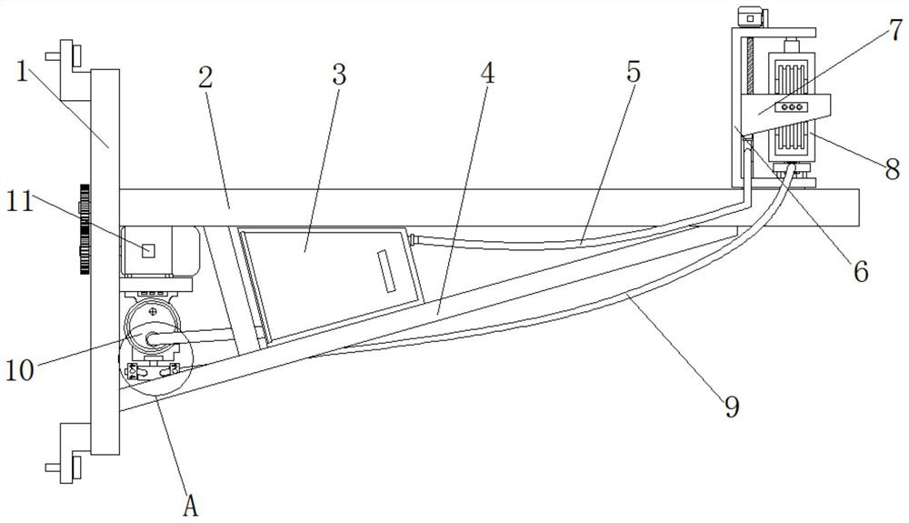 Adjustable intelligent thread feeding device for textile machine