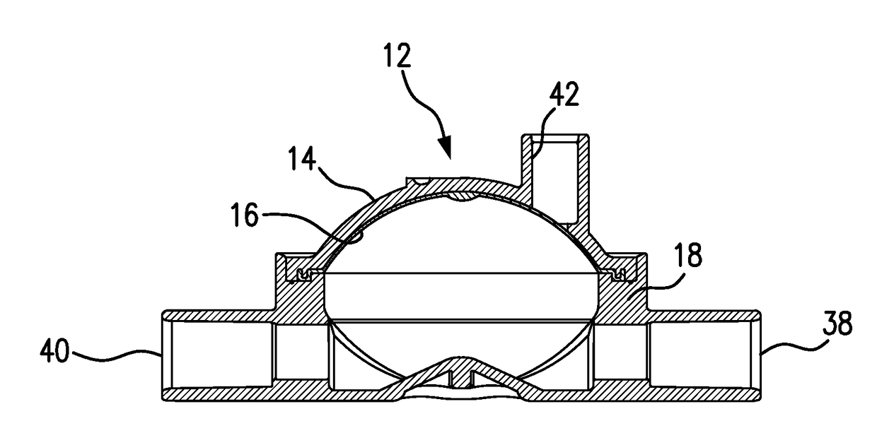 Pressure output device for extracorporeal hemodialysis machine