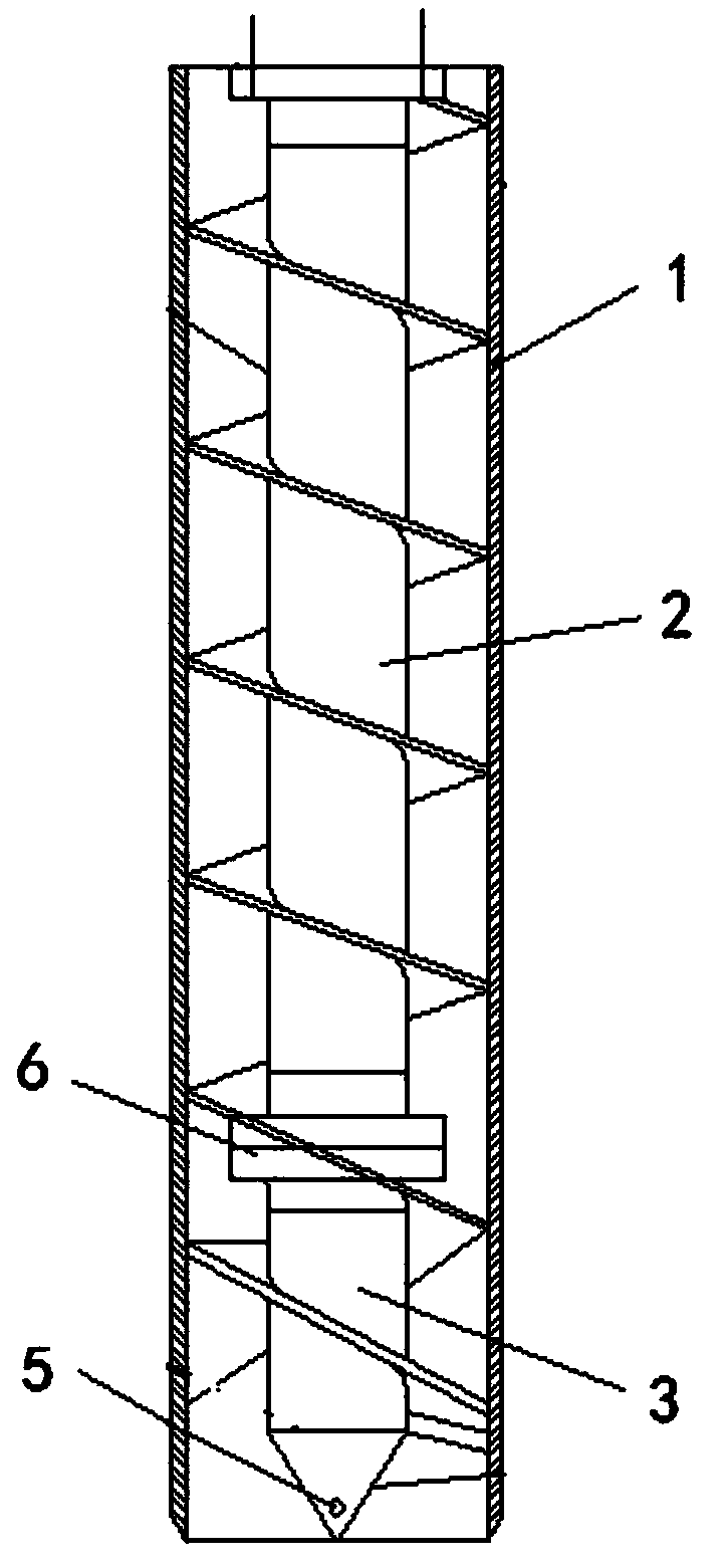 A kind of steel casing for the full casing pipe construction method capable of actively transporting slag and its construction method