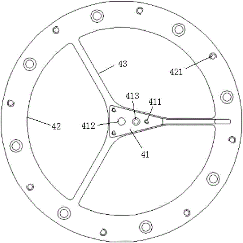 Magnetic suspension motor for measuring axial sensor bracket structure of rotor