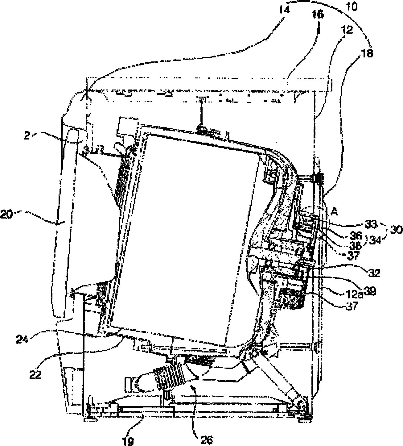 Washing treatment device