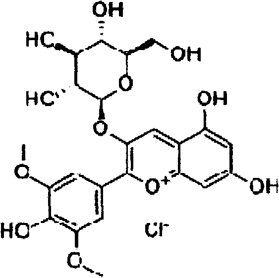 Method for separating and purifying malvidin glucoside from grape-skin red