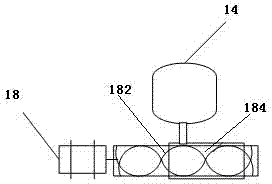 Device for promoting reaction by direct contact between blast furnace slag particles and biomass particles