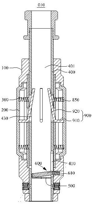 Fluid separation device, shaft structure and method of producing oil or natural gas