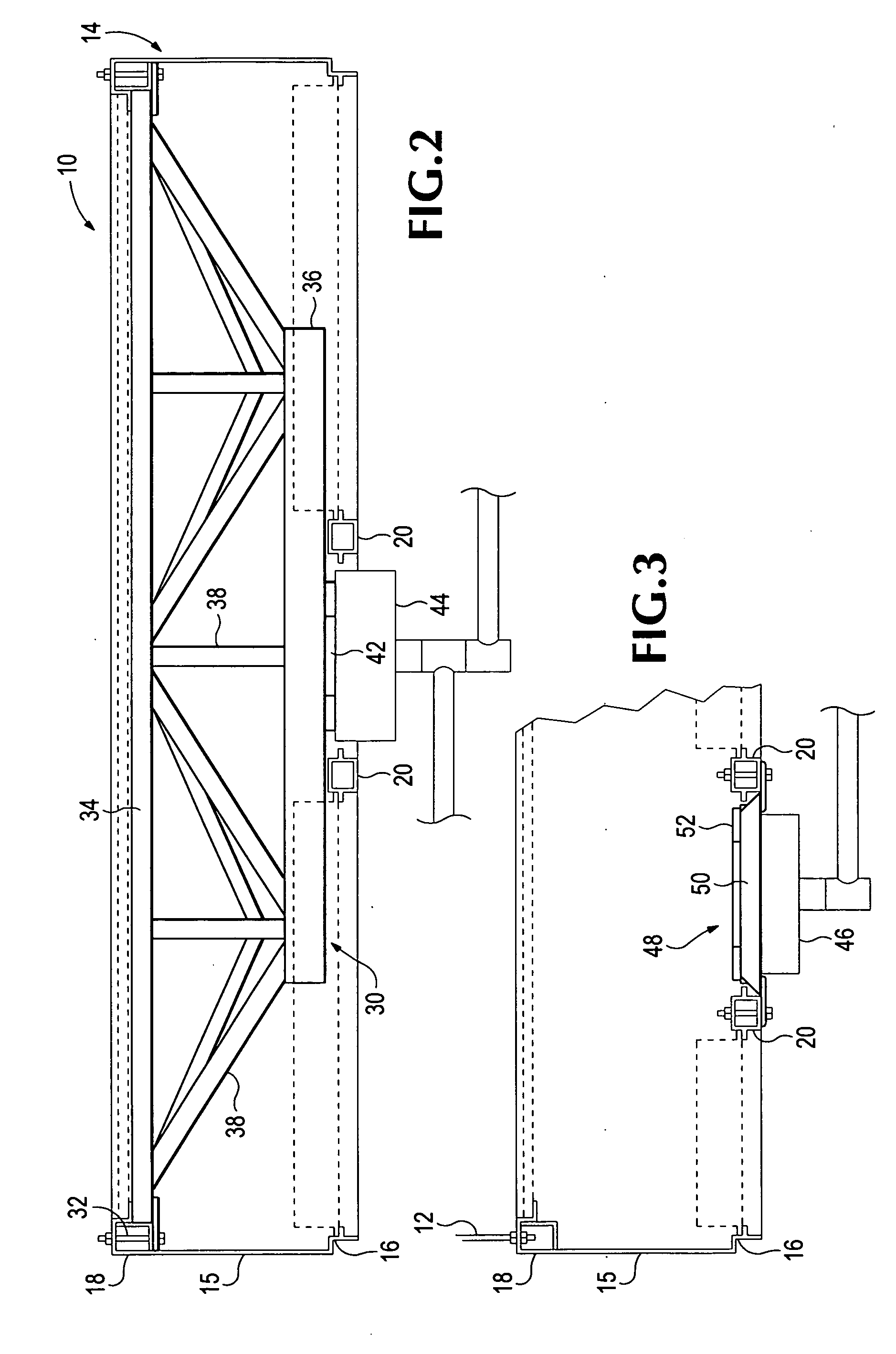 Ceiling system with integrated equipment support structure