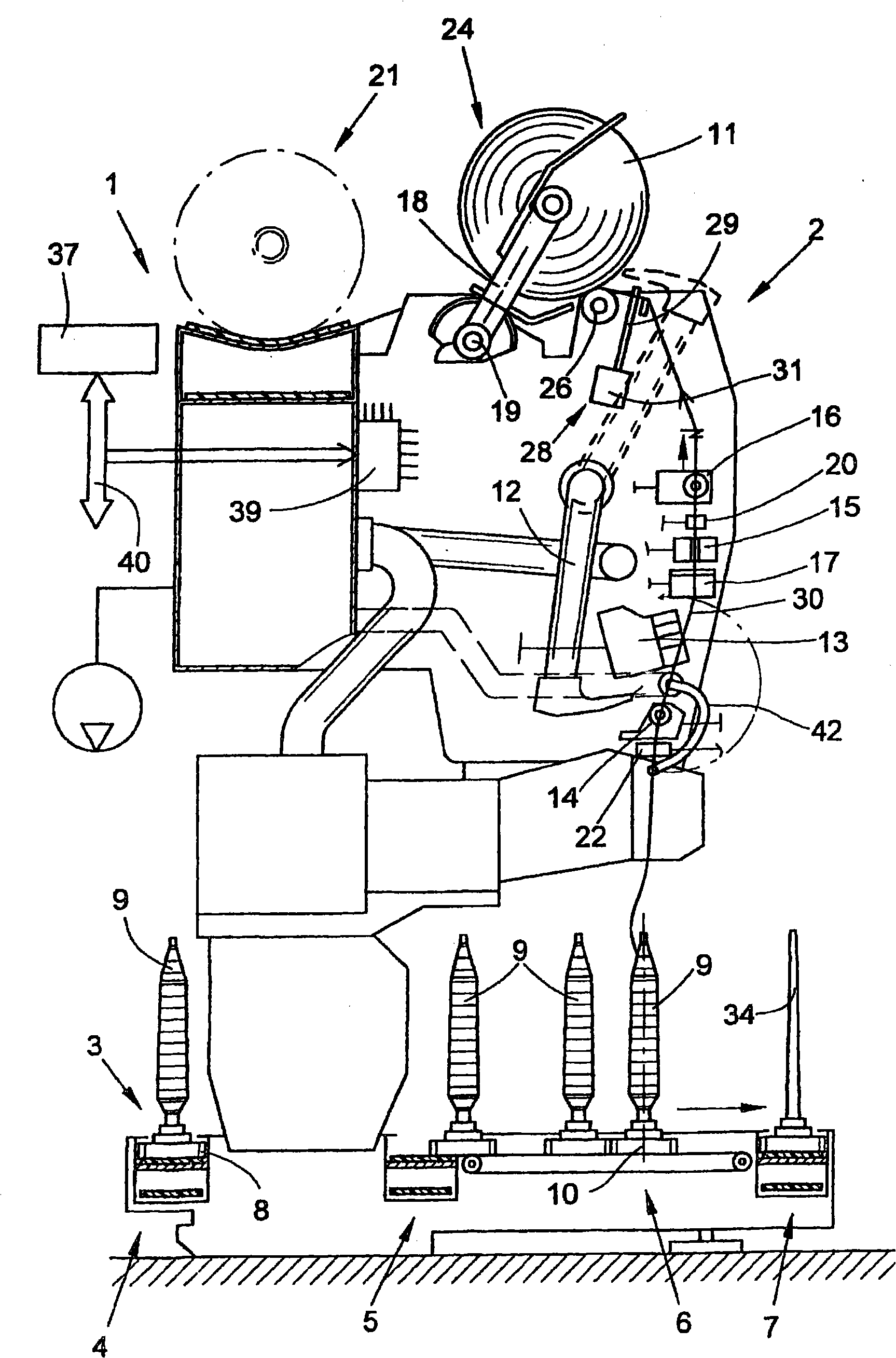 Bobbin brake for a winding apparatus of a textile machine which produces crosswound bobbins
