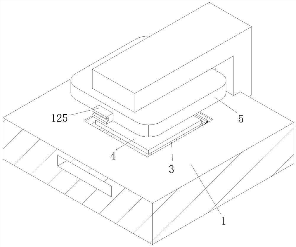 Automatic testing device for compressive property of liquid crystal screen